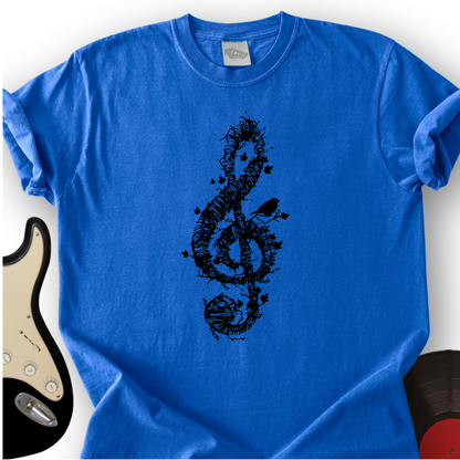 Treble Clef Bird T-Shirt