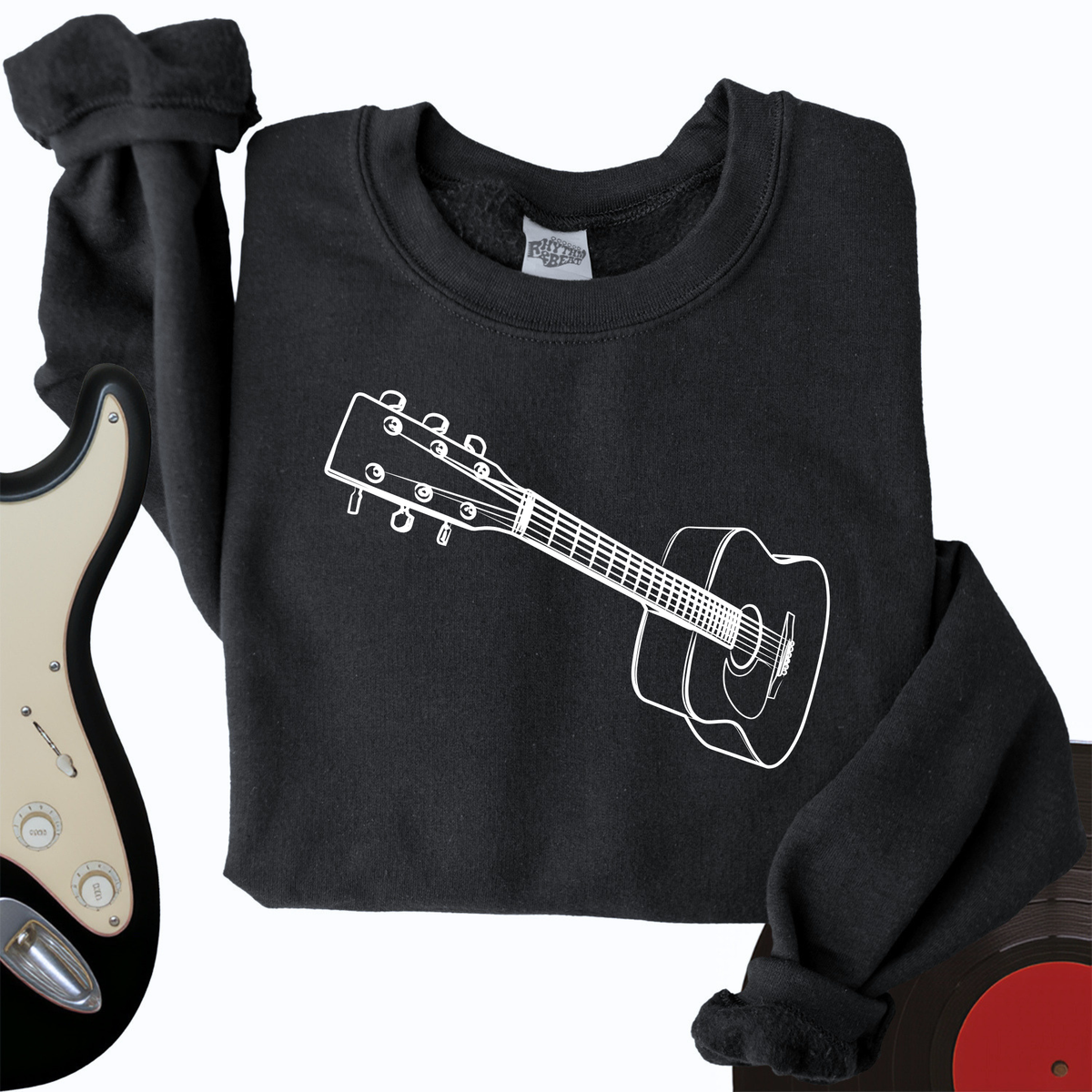 3D Guitar Crewneck