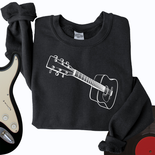 3D Guitar Crewneck