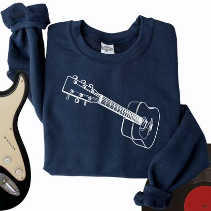 3D Guitar Crewneck