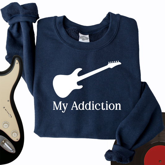Addicted to Guitar Crewneck