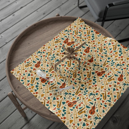Mid-Century Jazz Band Wrapping Paper