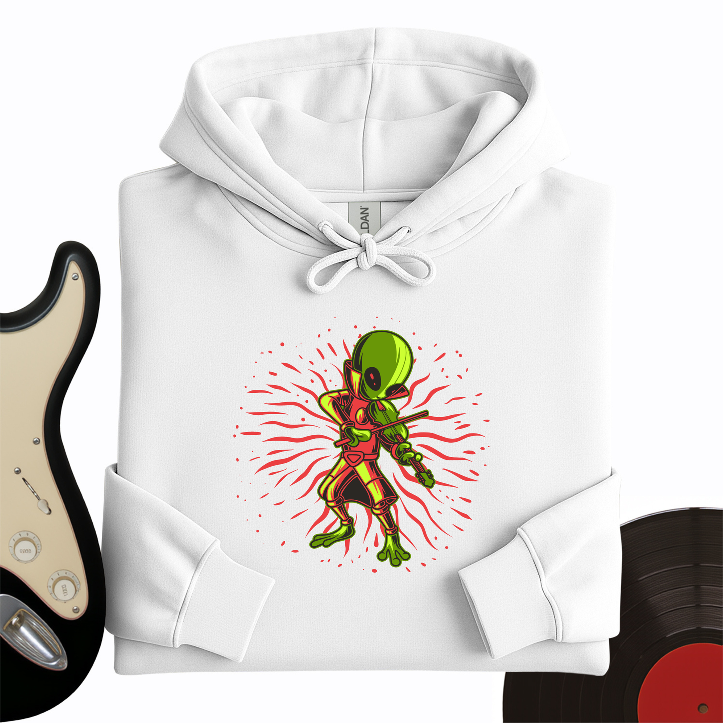 Alien Playing Violin Hoodie