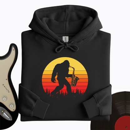 BigFoot Playing Sax Hoodie