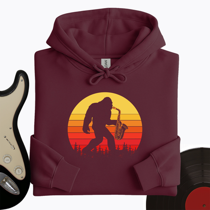 BigFoot Playing Sax Hoodie