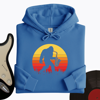 BigFoot Playing Sax Hoodie
