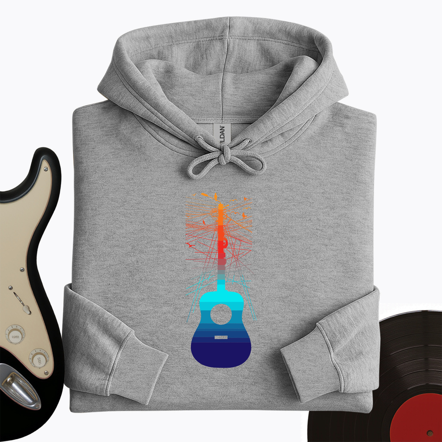 Birds On A Guitar Hoodie