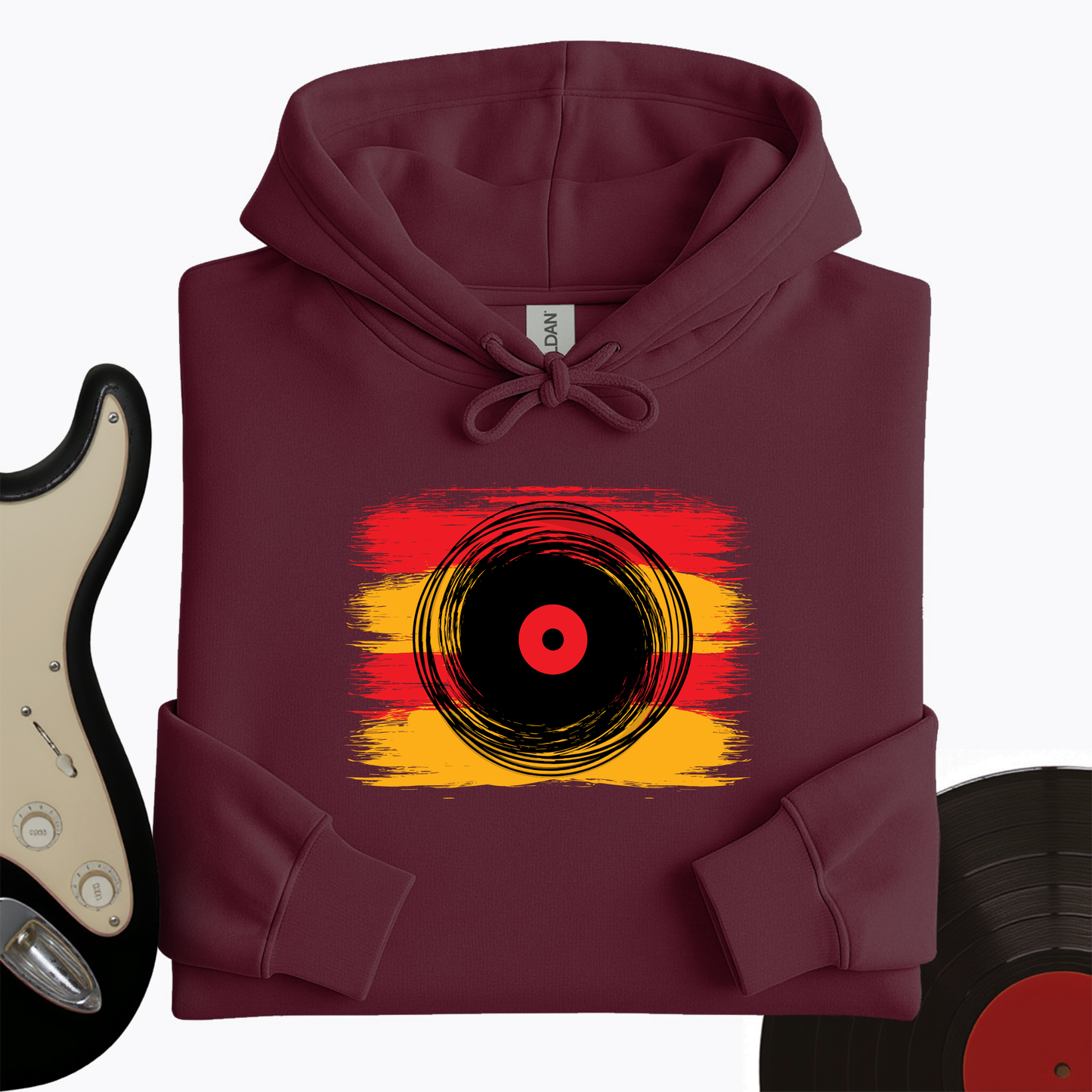 Cartoon Record Hoodie