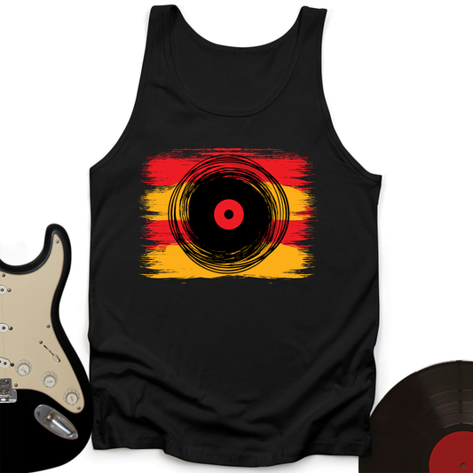 Cartoon Record Tank Top