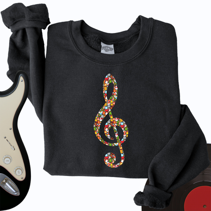 Christmas Treble Clef Crewneck