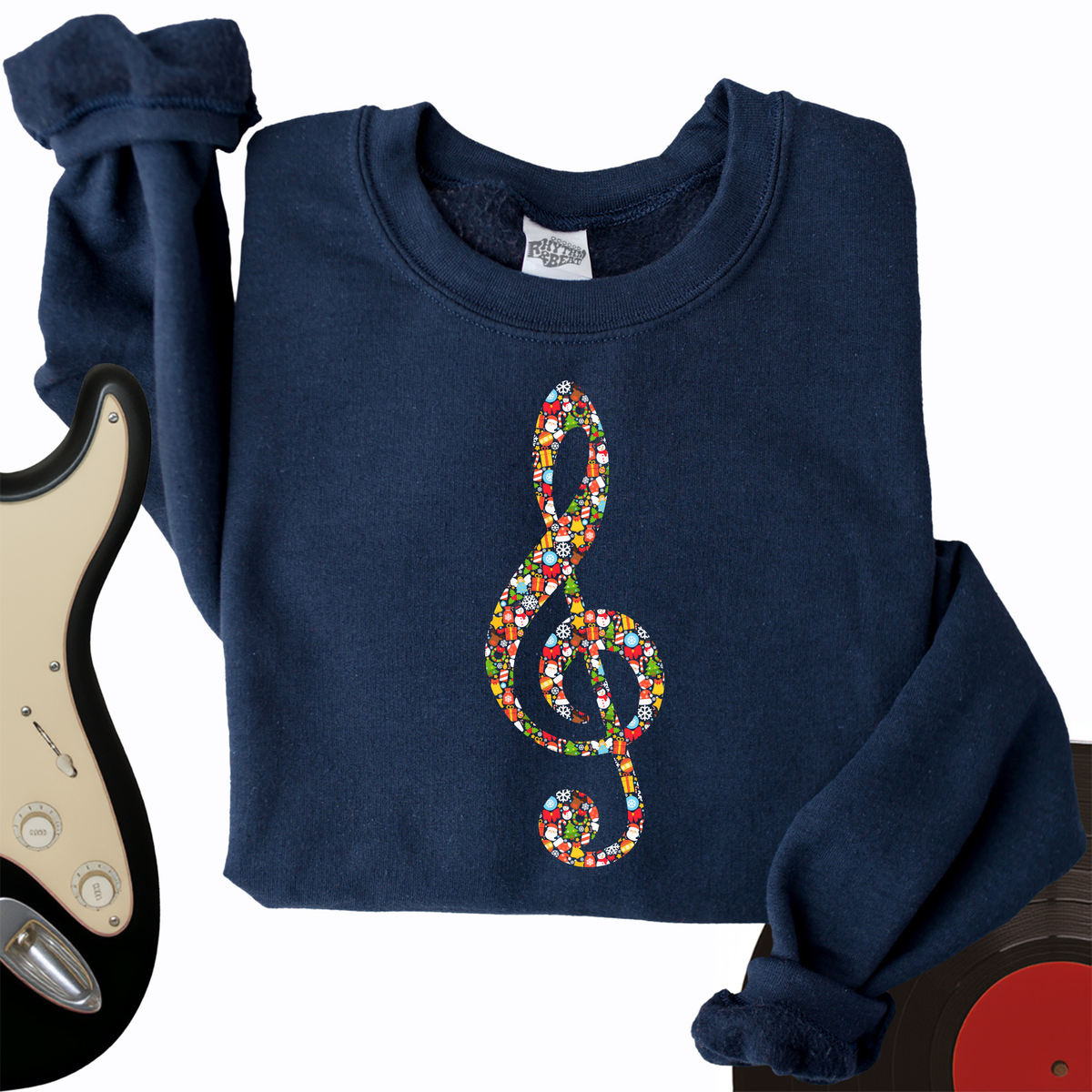 Christmas Treble Clef Crewneck