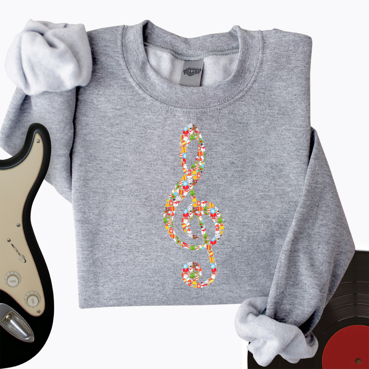Christmas Treble Clef Crewneck