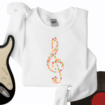 Christmas Treble Clef Crewneck