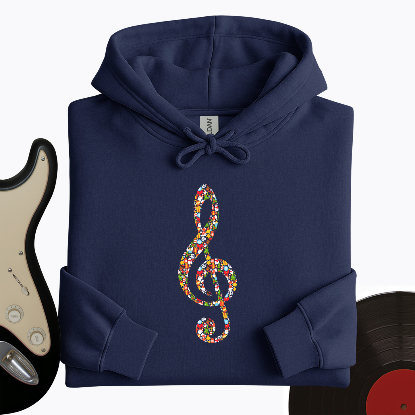 Christmas Treble Clef Hoodie
