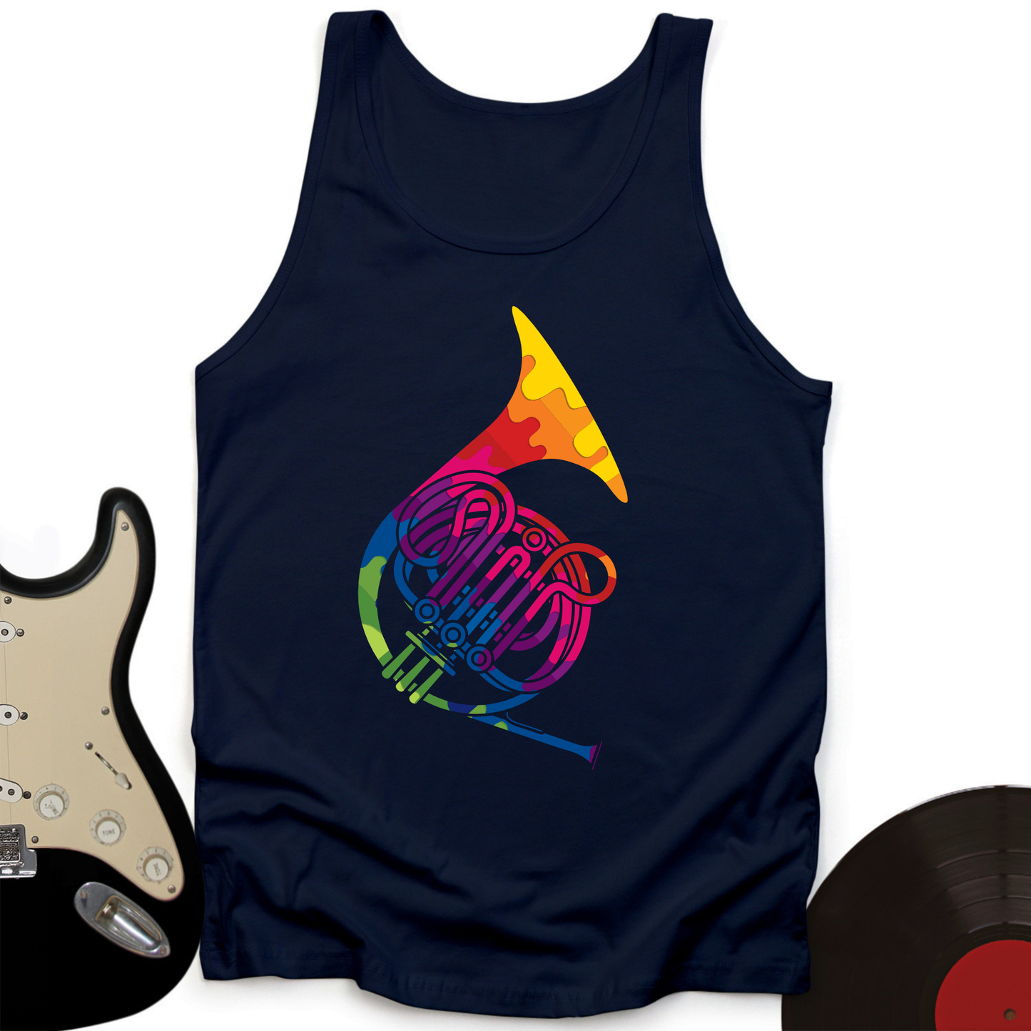Colorful Horn Tank Top