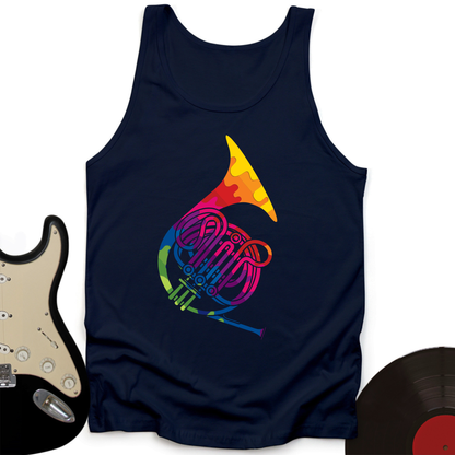 Colorful Horn Tank Top