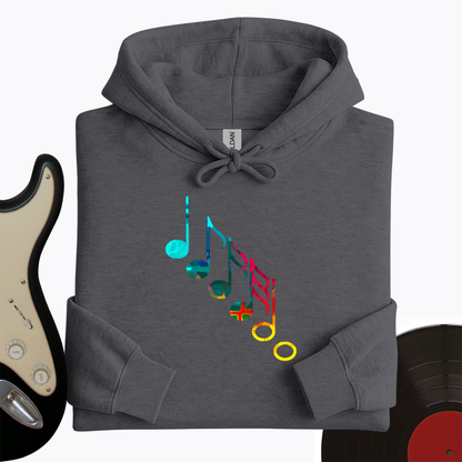 Colorful Music Notes Hoodie