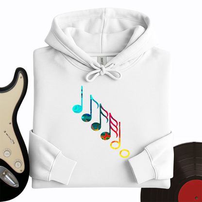 Colorful Music Notes Hoodie