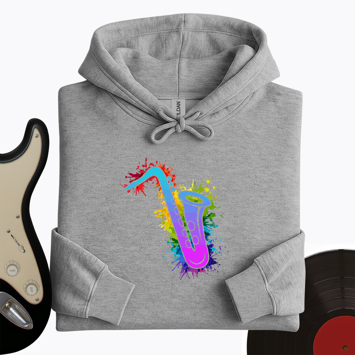 Graffiti Sax Hoodie