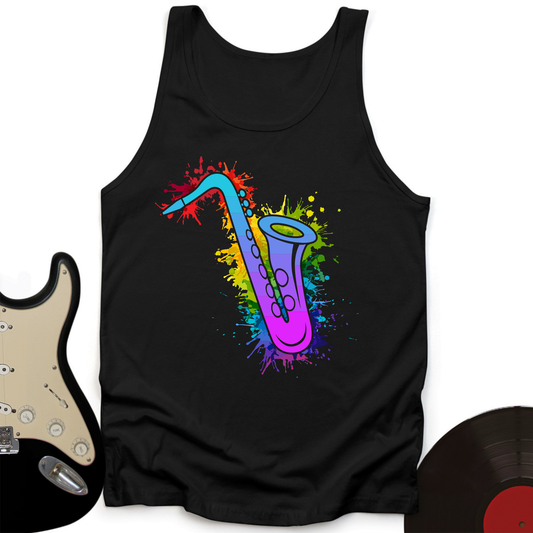 Graffiti Sax Tank Top