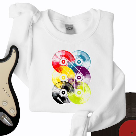 Colorful Vinyls Crewneck