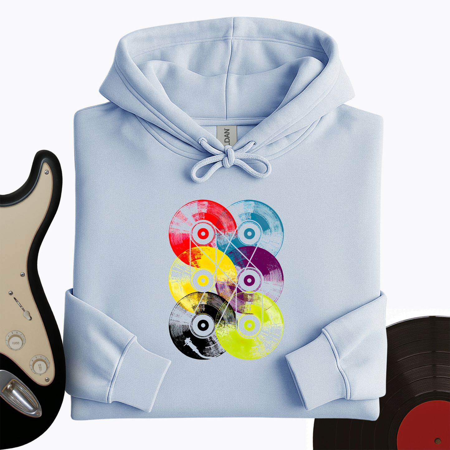 Colorful Vinyls Hoodie