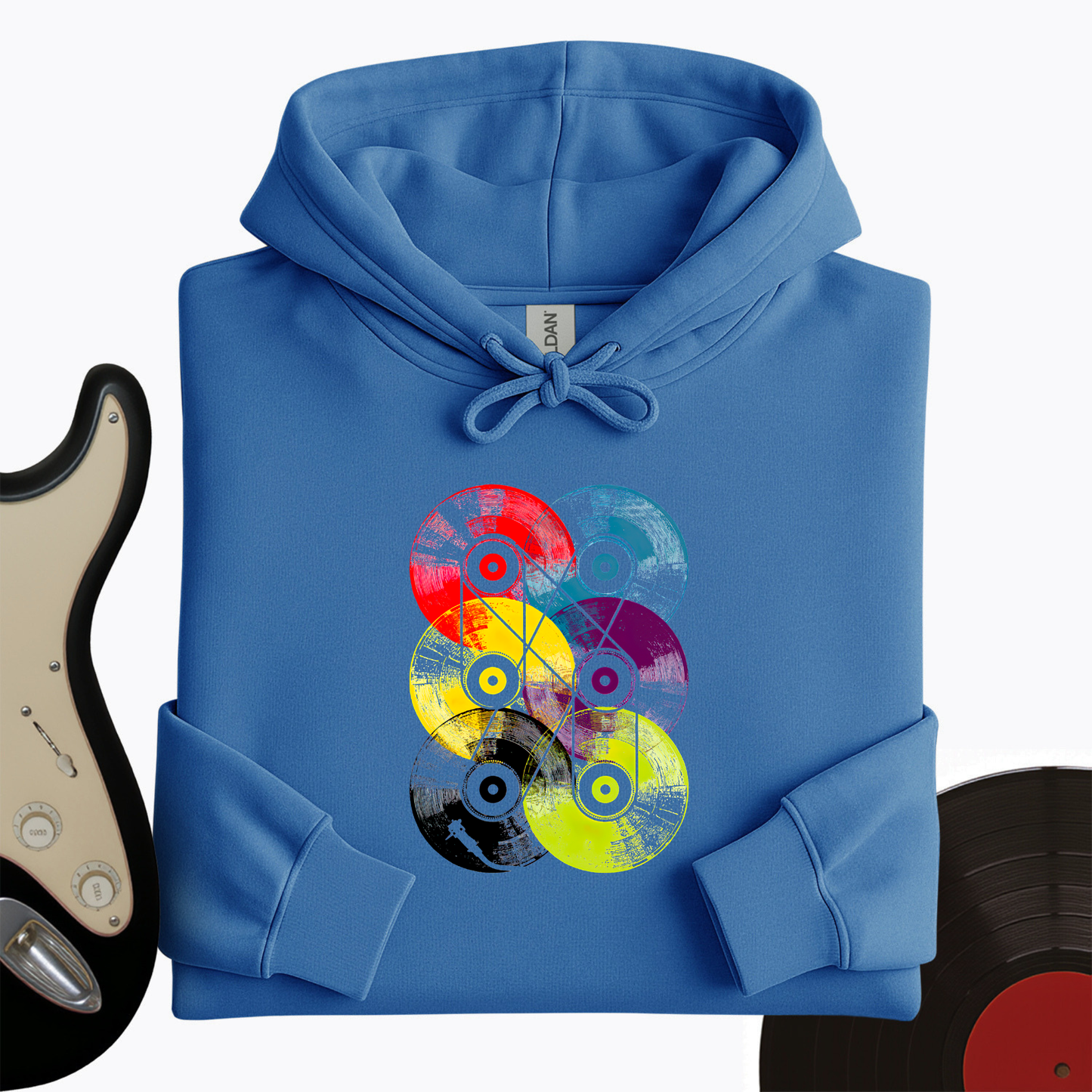Colorful Vinyls Hoodie