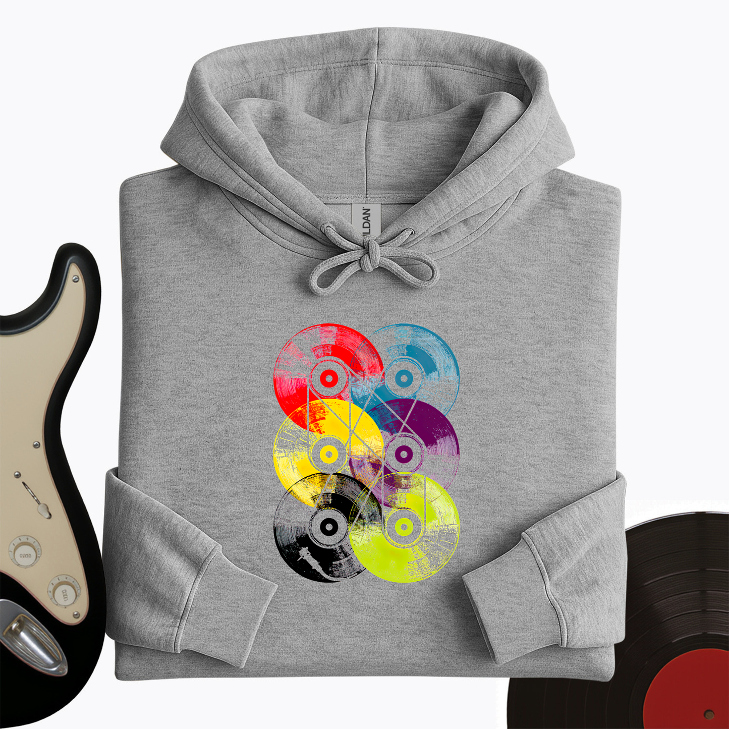 Colorful Vinyls Hoodie