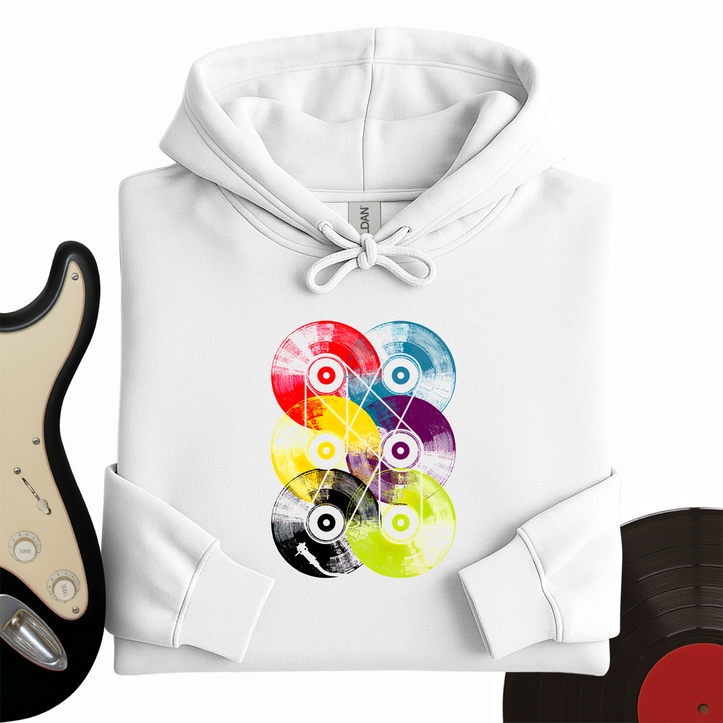 Colorful Vinyls Hoodie