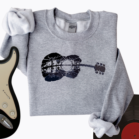 Guitar Moonrise Crewneck