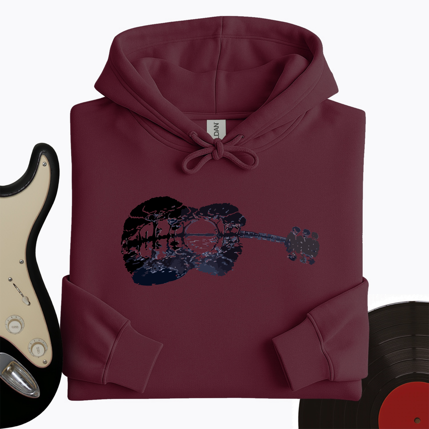 Guitar Moonrise Hoodie