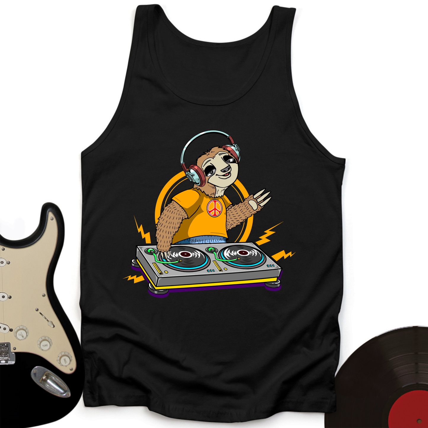 DJ Sloth Tank Top