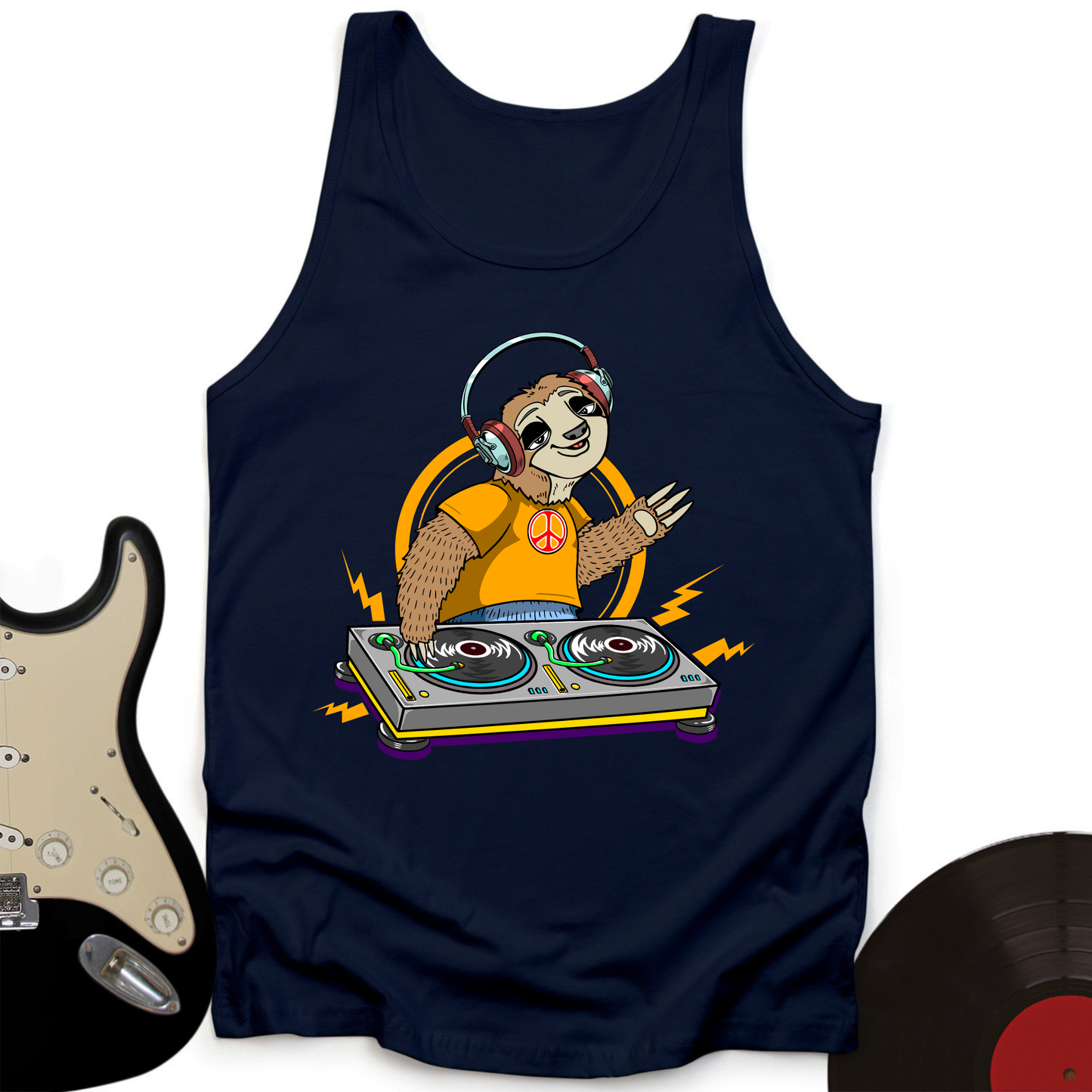 DJ Sloth Tank Top
