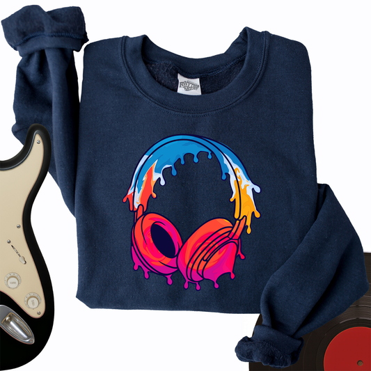 Drip Headphones Crewneck