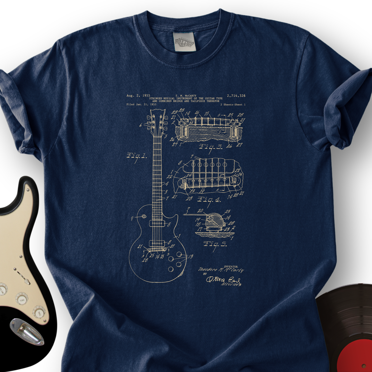 Guitar Patent T-shirt