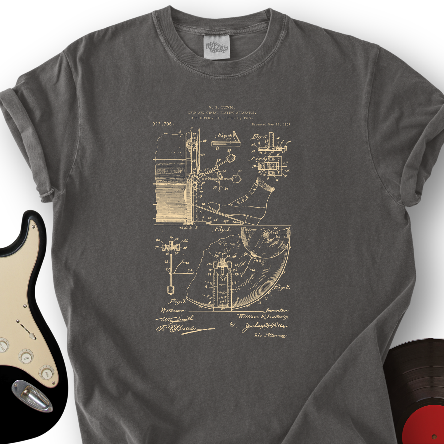 Drum Patent T-Shirt