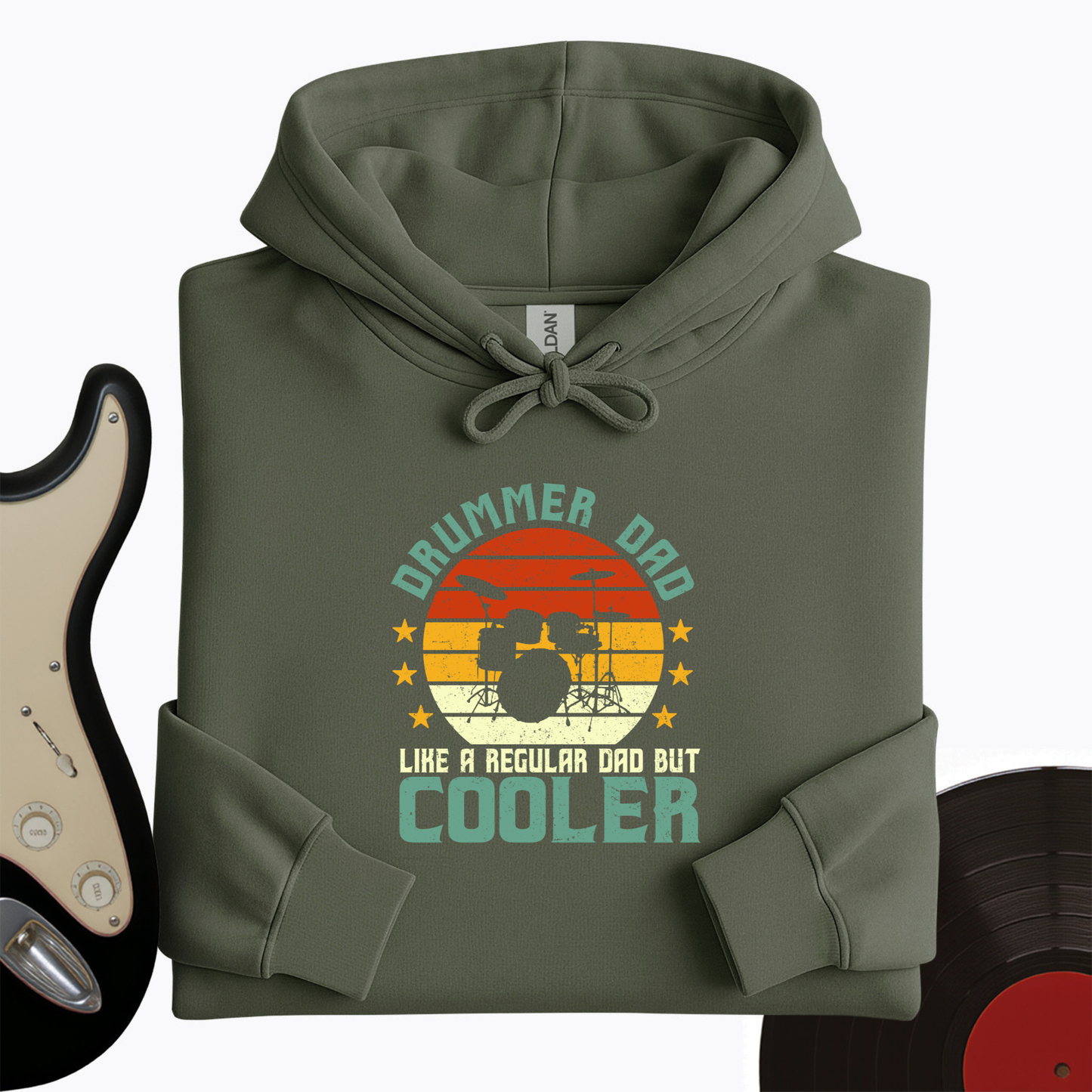 Drummer Dad Hoodie