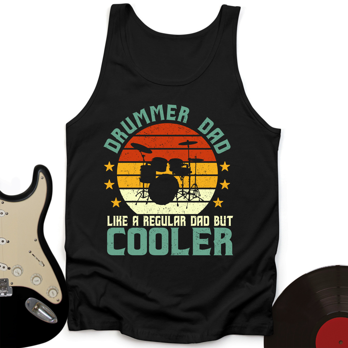 Drummer Dad Tank Top