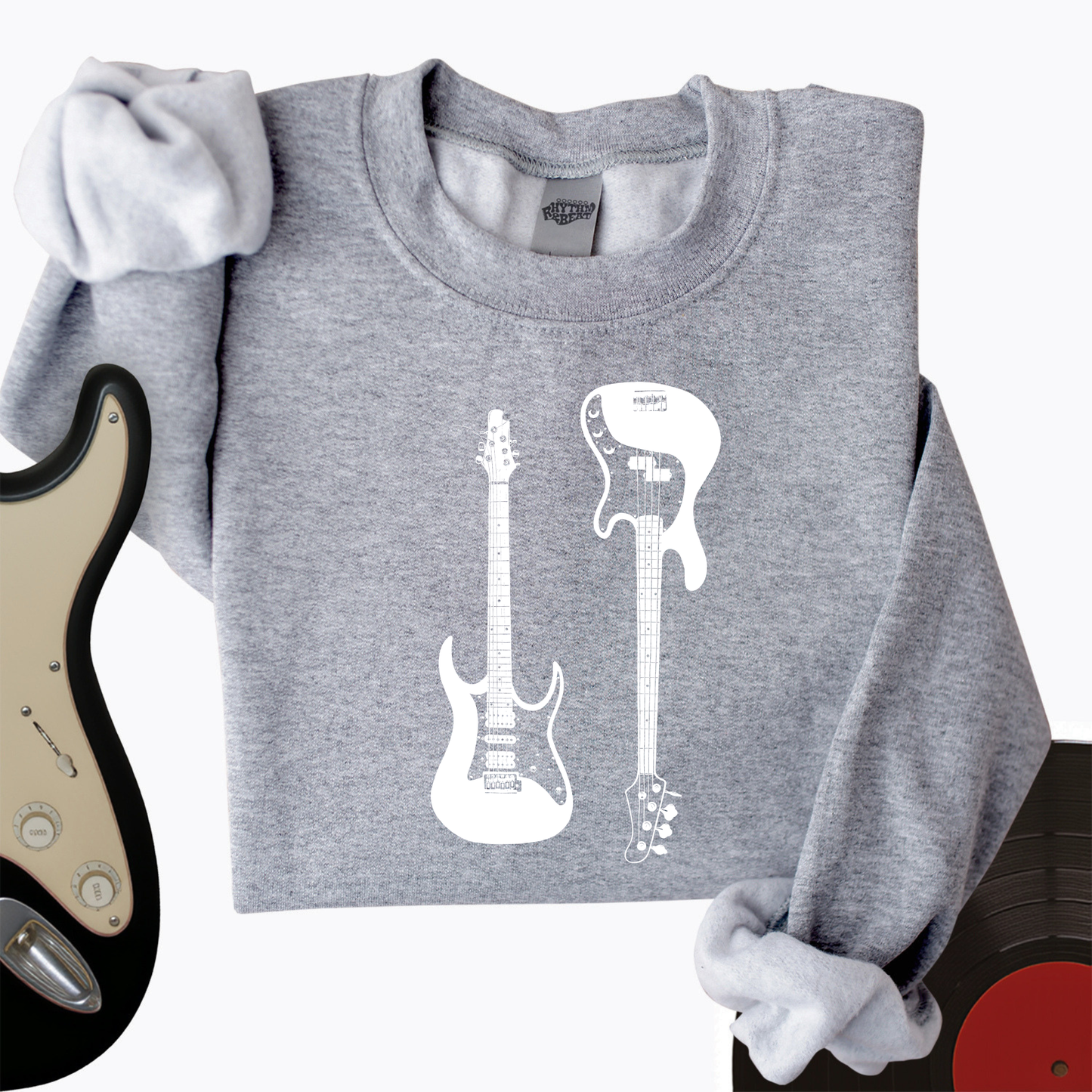 Electric and Bass Guitar Crewneck