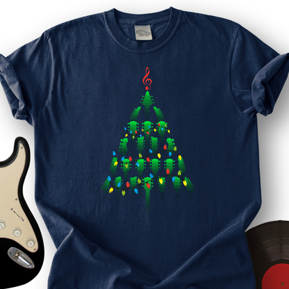 Guitar Christmas Tree T-Shirt