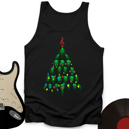 Guitar Christmas Tree Tank Top