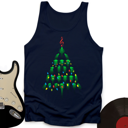 Guitar Christmas Tree Tank Top