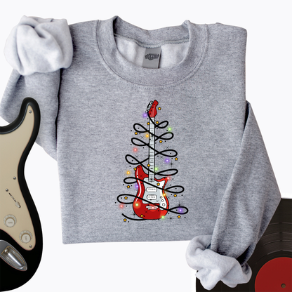 Guitar Christmas Lights Crewneck