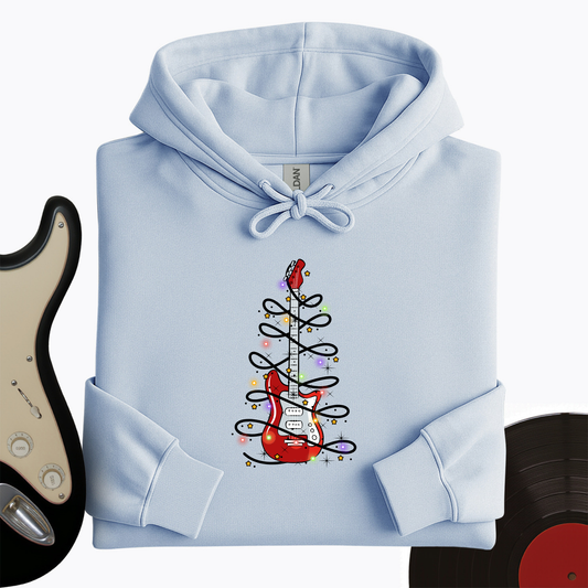 Guitar Christmas Lights Hoodie