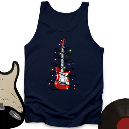Guitar Christmas Lights Tank Top