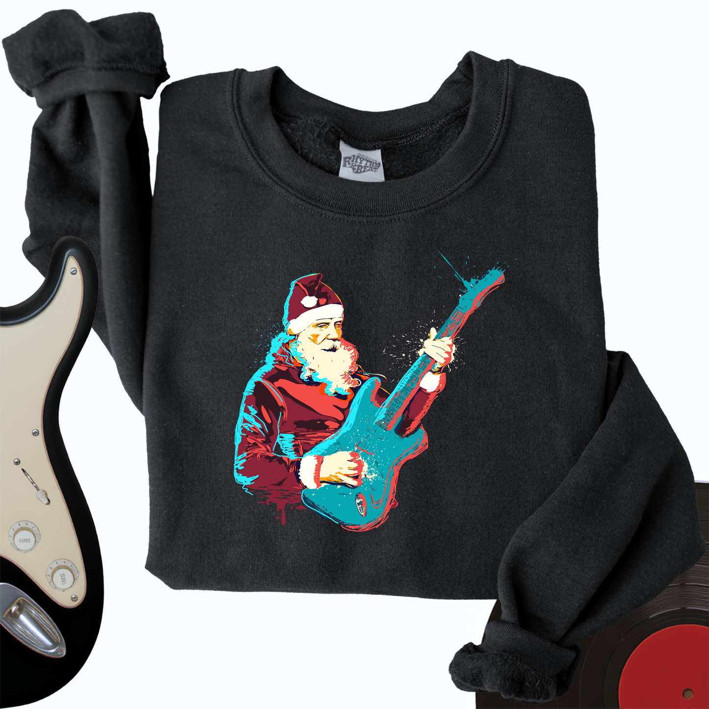Guitar Santa Crewneck