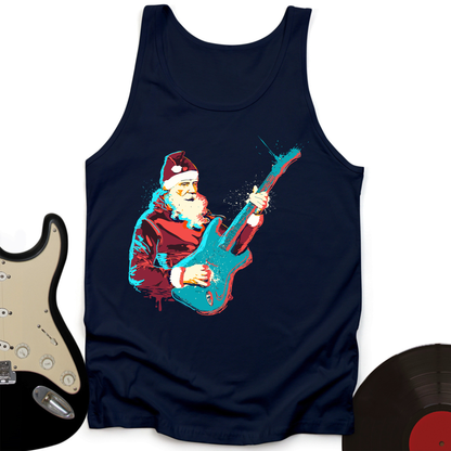 Guitar Santa Tank Top