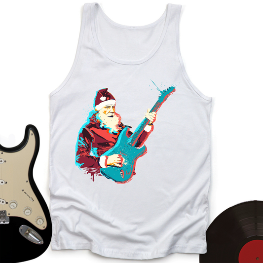 Guitar Santa Tank Top