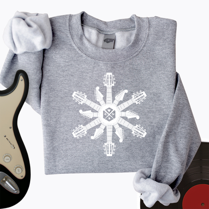 Guitar Snowflake Crewneck