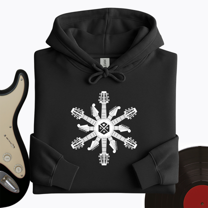 Guitar Snowflake Hoodie